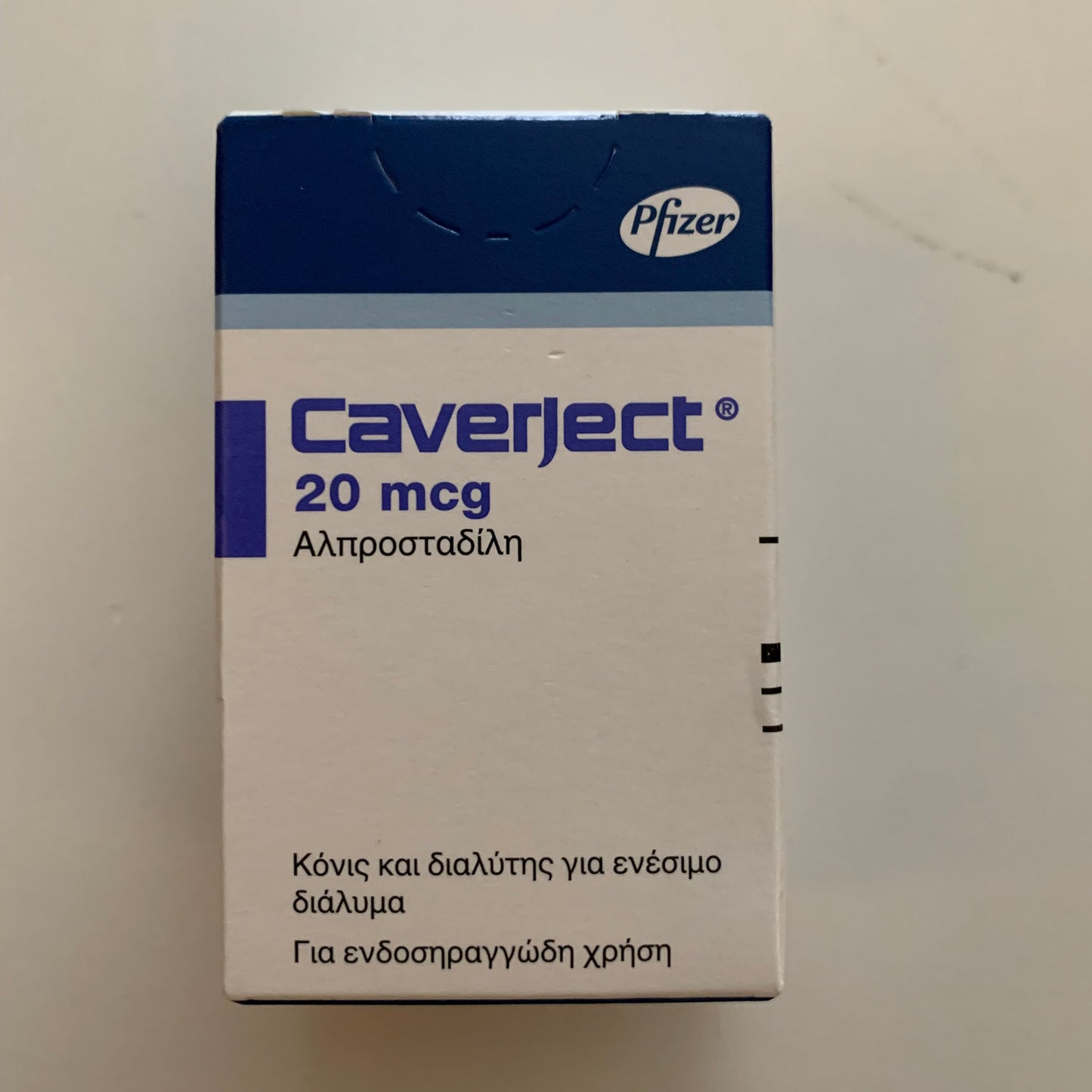 CAVERJECT PFIZER PHARMA GRADE 1ml/20mcg