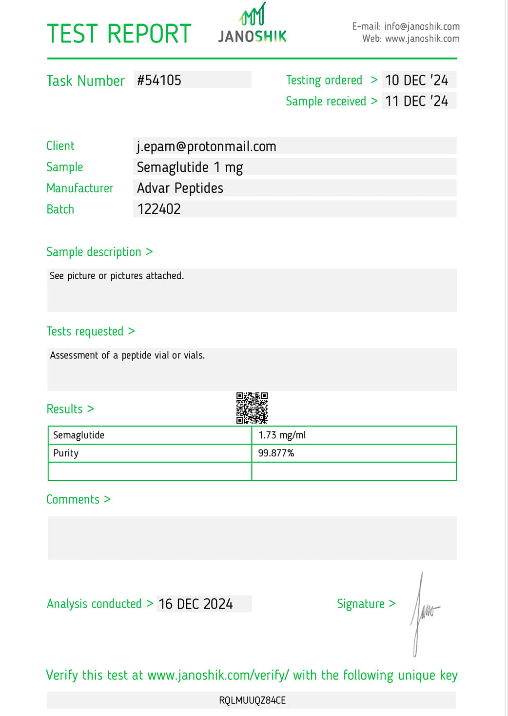 ADVAR PHARMA SEMAGLUTID 4.0mg