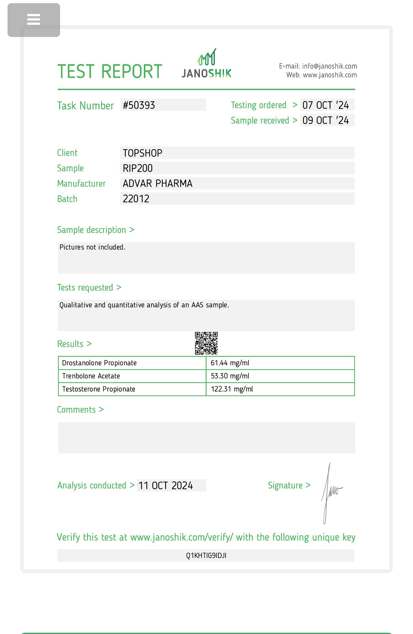 RIP200(Cutstack) 200mg 10ml Vial