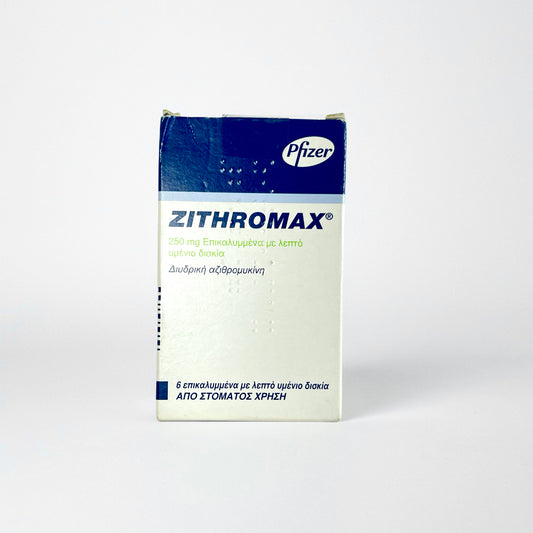 ZITHROMAX PFIZER PHARMA GRADE 6x250mg TABS