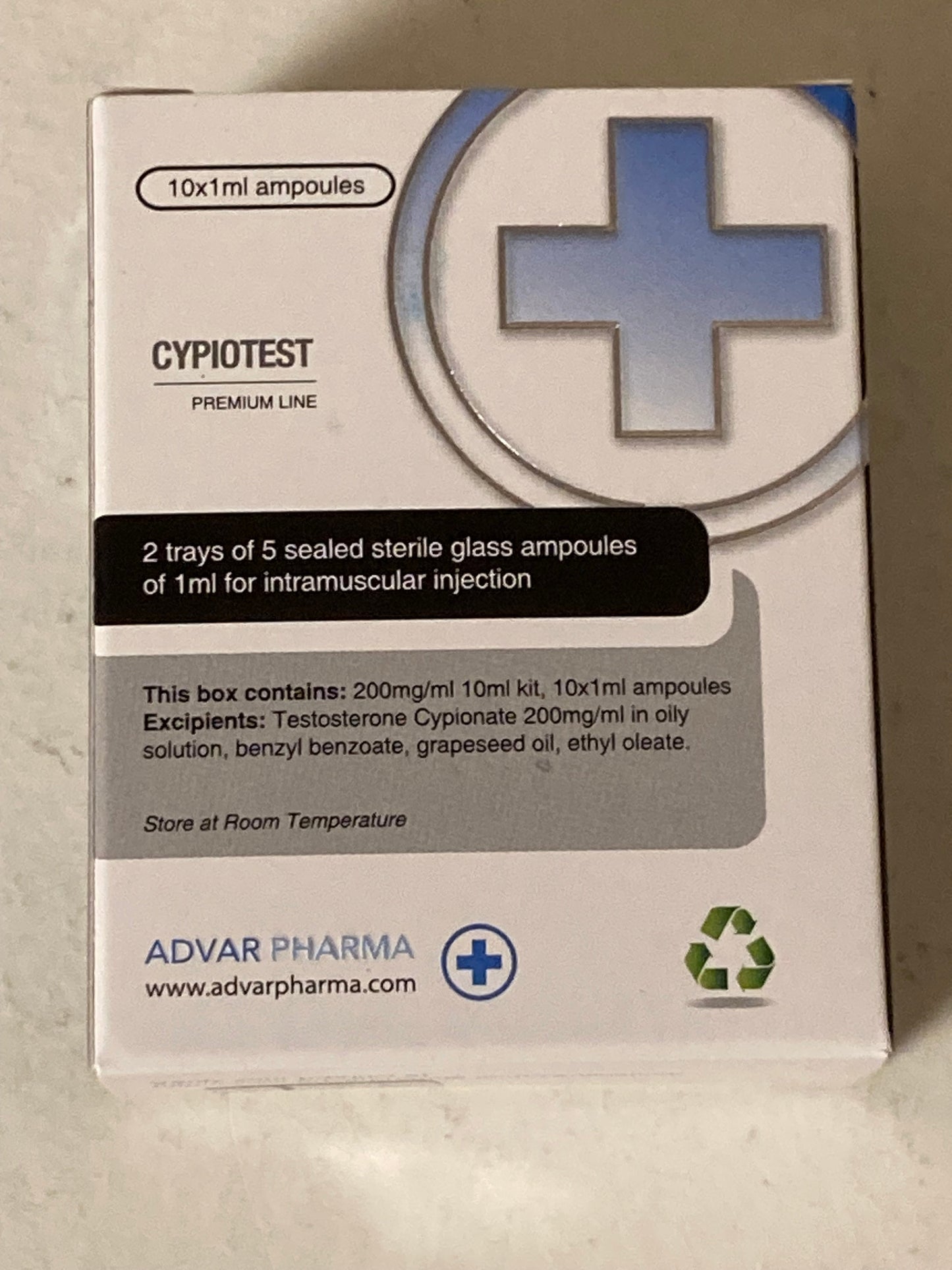 TEST CYPIONATE 200mg 1ml ampul/10ml Vial