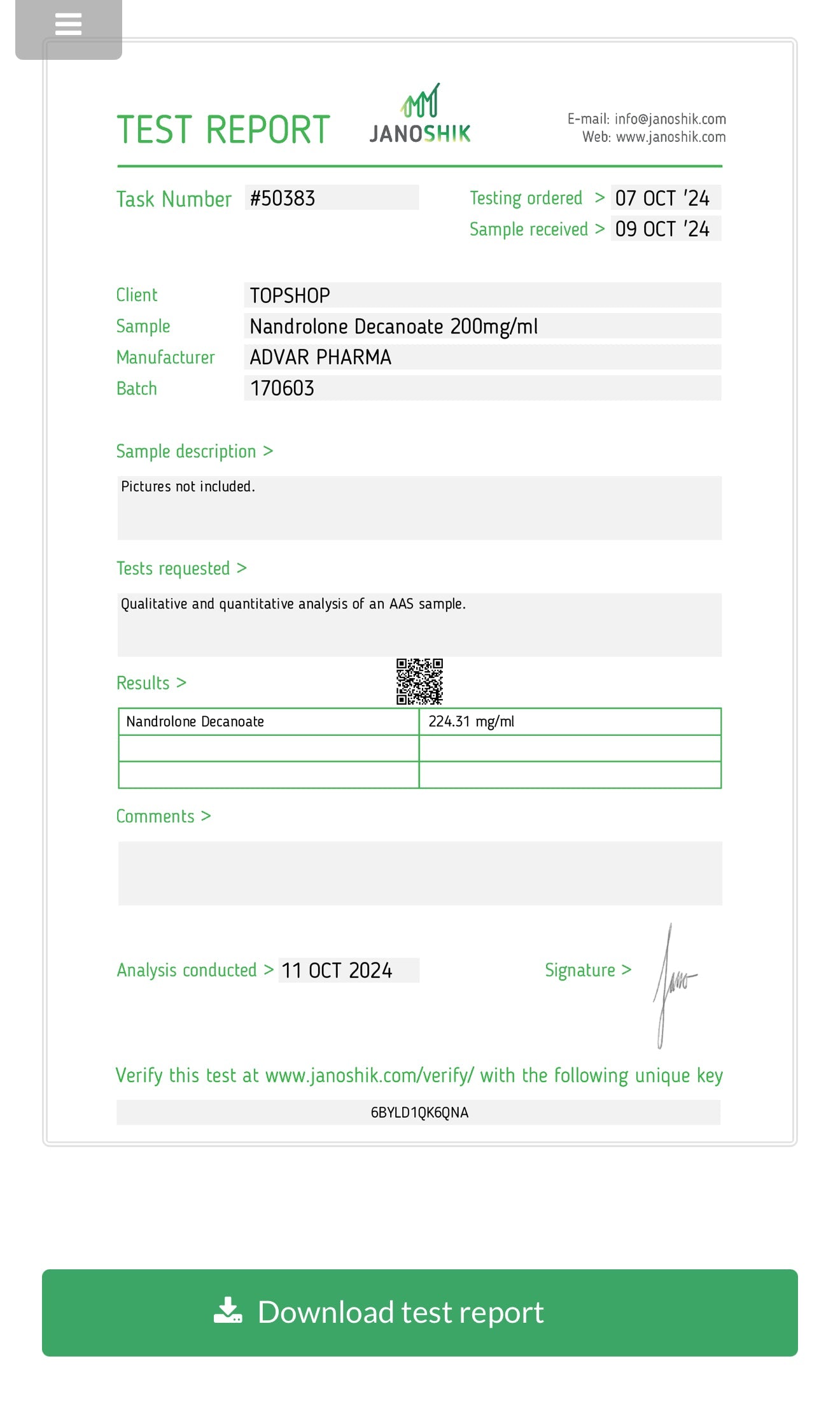 NANDRODUR Dynabolon-Deca(200mg 10x1ml)