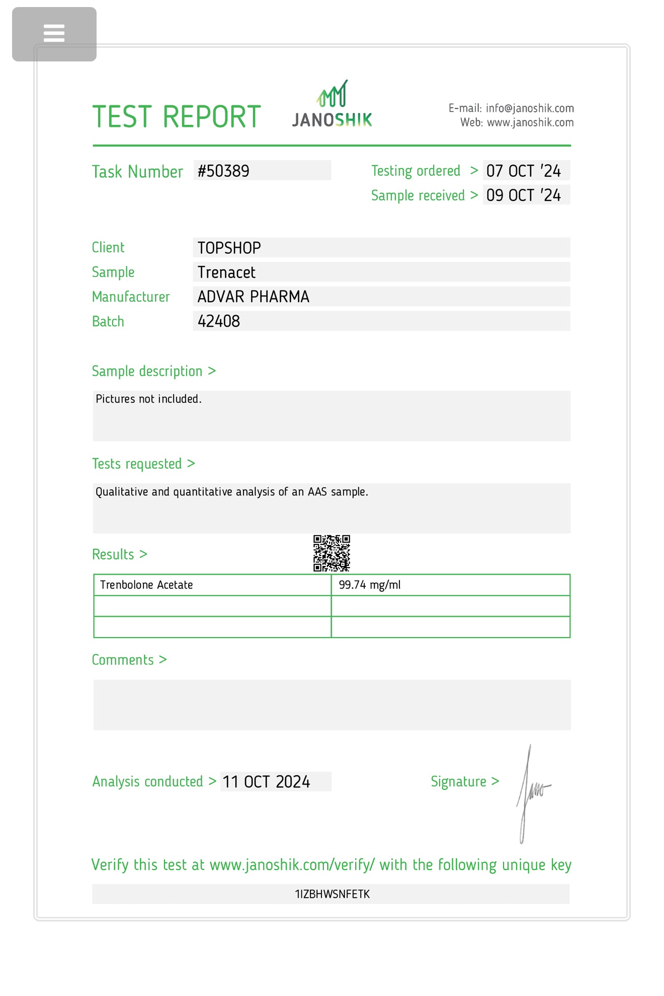 Tren Acetate 10ml Vial 100mg/ml