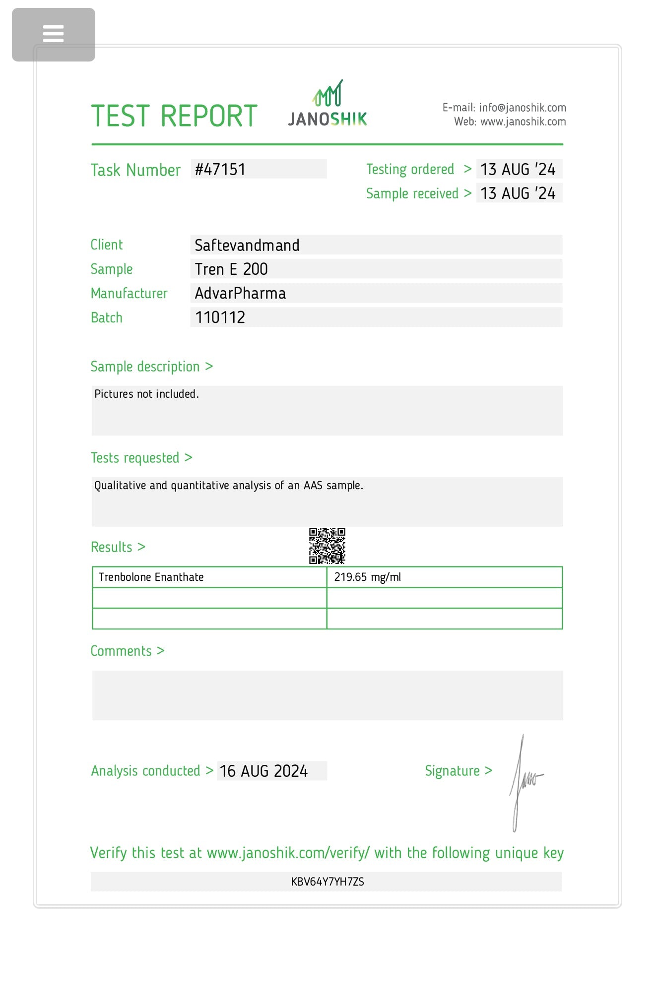 TRENENAN Trenbolone Enanthate(