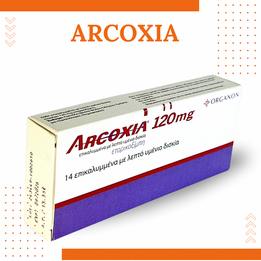 Arcoxia 120mg x 14 Tabs ( Pharma grade)