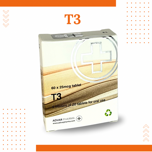 T3 Liothyronine (25mcg/60Tabs)